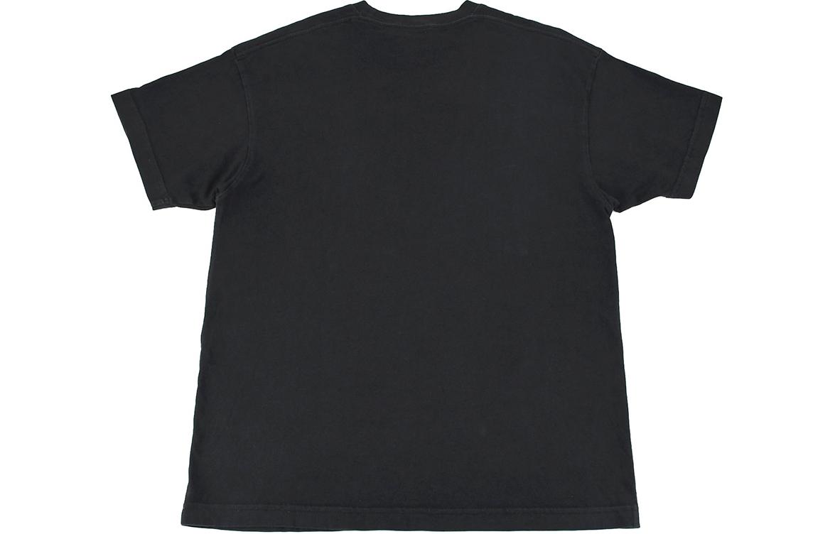 Lookbook 巴黎世家 黑色字母印花圆领T恤 休闲款修身短袖。 613969TYK281000