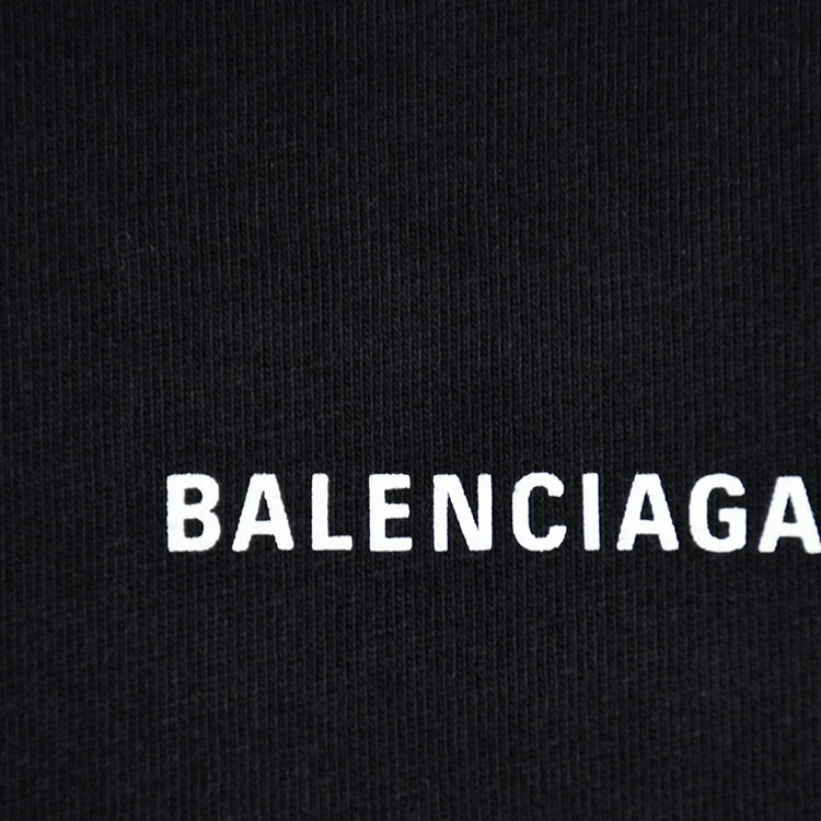 Shop 巴黎世家 黑色字母印花圆领T恤 休闲款修身短袖。 613969TYK281000