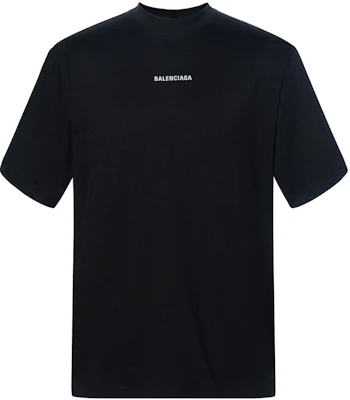 Balenciaga 黑色字母印花短袖圓領T恤 正版修身款式 764235TQVN11083 Buy Balenciaga 黑色字母印花短袖圓領T恤 正版修身款式 764235TQVN11083