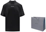 Shop Balenciaga 黑色字母印花短袖圓領T恤 正版修身款式 764235TQVN11083