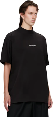 Balenciaga 黑色字母印花短袖圓領T恤 正版修身款式 764235TQVN11083 Details for Balenciaga 黑色字母印花短袖圓領T恤 正版修身款式 764235TQVN11083