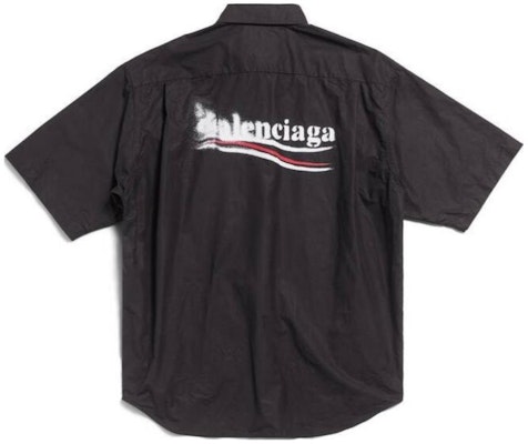 Balenciaga Camiseta Negra Estampada de Letras de Manga Corta y Corte Holgado 790732TNM601000 Buy Balenciaga Camiseta Negra Estampada de Letras de Manga Corta y Corte Holgado 790732TNM601000