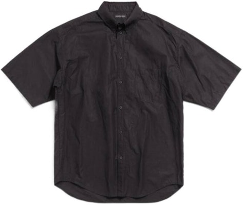 Balenciaga Camiseta Negra Estampada de Letras de Manga Corta y Corte Holgado 790732TNM601000 Lookbook Balenciaga Camiseta Negra Estampada de Letras de Manga Corta y Corte Holgado 790732TNM601000