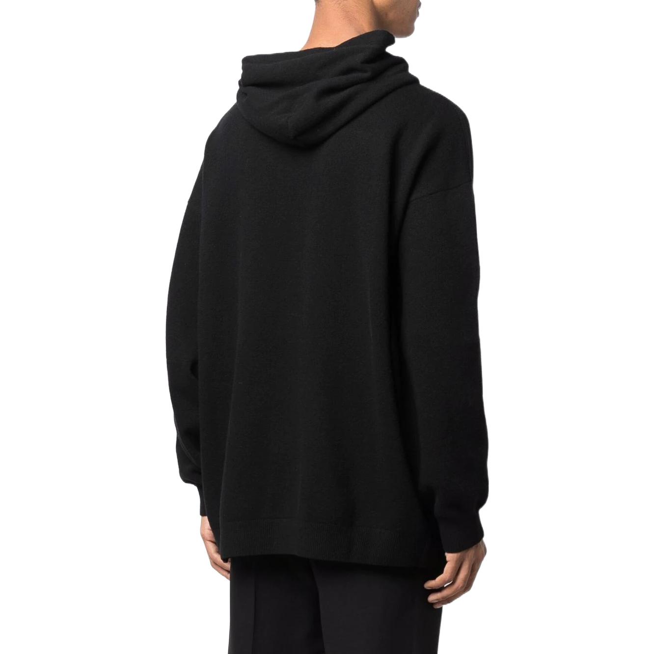 Balenciaga  Black Logo Embroidered Oversized Hoodie. 675300T41201000 圖 4