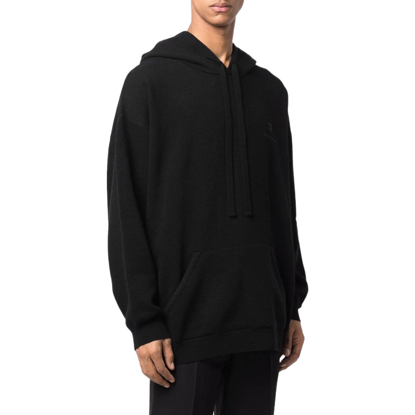 Balenciaga  Black Logo Embroidered Oversized Hoodie. 675300T41201000 圖 5