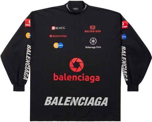 Balenciaga Black Logo Pullover Sweatshirt Leher Tinggi Regular Fit. 767879TPVE91000 Order Balenciaga Black Logo Pullover Sweatshirt Leher Tinggi Regular Fit. 767879TPVE91000