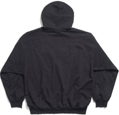 Balenciaga Black Logo Hoodie Regular Fit Long Sleeve. 767877TQVJ19034 Lookbook Balenciaga Black Logo Hoodie Regular Fit Long Sleeve. 767877TQVJ19034