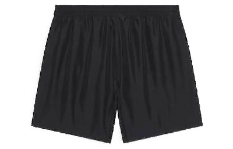 Lookbook 발렌시아가 블랙 로고 패치 엘라스틱 웨이스트 수영 트렁크 레귤러 핏. 6896924A8B61077