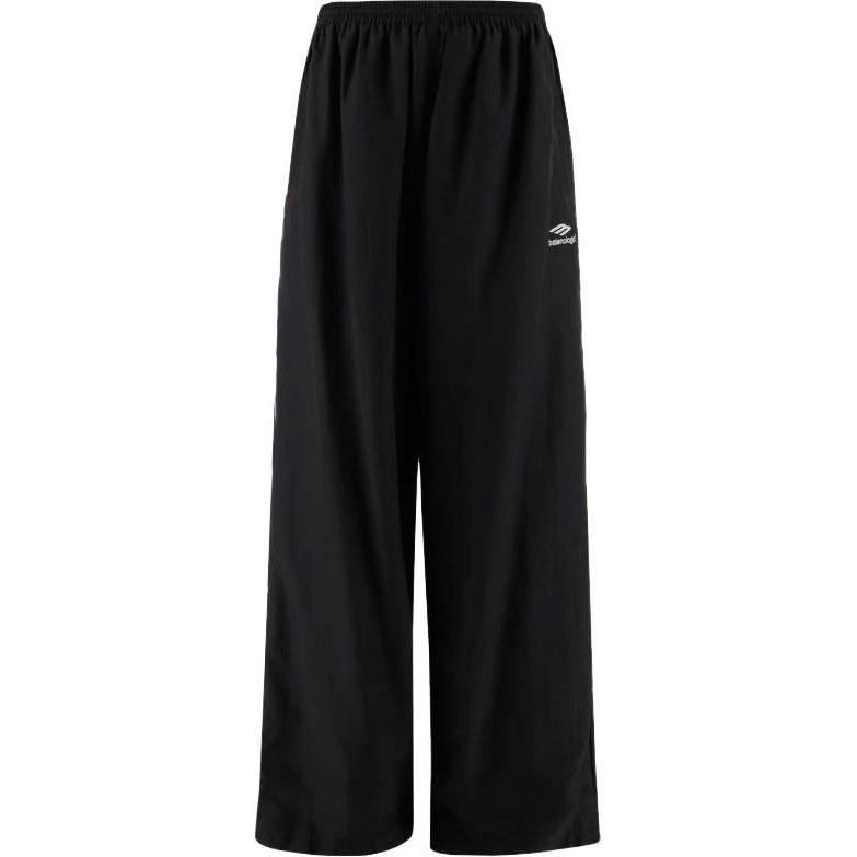 Balenciaga  Black Logo Print Elastic Straight-Leg Track Pants 746510TOO481000