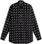 Buy Balenciaga Black Logo Print Long Sleeve Casual Shirt Regular Fit 534333TBL961070