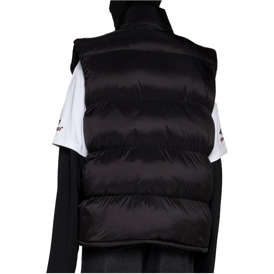 Balenciaga  Black Logo Print Stand-Collar Vest Casual Fit 773987ΤΡΟ391000 圖 4