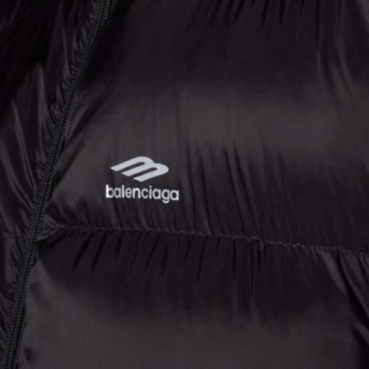 Balenciaga  Black Logo Print Stand-Collar Vest Casual Fit 773987ΤΡΟ391000 圖 5