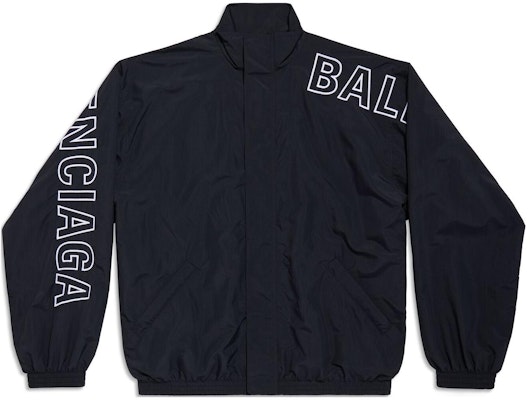 Chaqueta Deportiva Balenciaga Negra con Logo y Cremallera Corte Regular. 768920TNO791000 Order Chaqueta Deportiva Balenciaga Negra con Logo y Cremallera Corte Regular. 768920TNO791000