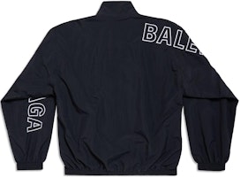 Balenciaga Jaket Track Hitam Logo Print Zip-Up Regular Fit. 768920TNO791000 Lookbook Balenciaga Jaket Track Hitam Logo Print Zip-Up Regular Fit. 768920TNO791000