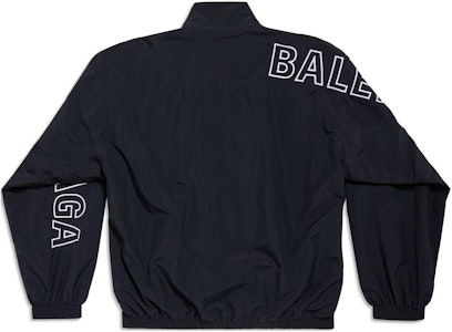 Balenciaga 黑色Logo印花拉鍊運動外套 常規版型 768920TNO791000 Lookbook Balenciaga 黑色Logo印花拉鍊運動外套 常規版型 768920TNO791000