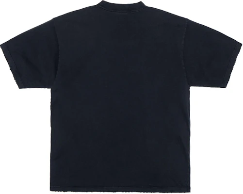 バレンシアガ ブラック ロゴプリント クルーネック Tシャツ 739784TOVK18190 Lookbook バレンシアガ ブラック ロゴプリント クルーネック Tシャツ 739784TOVK18190