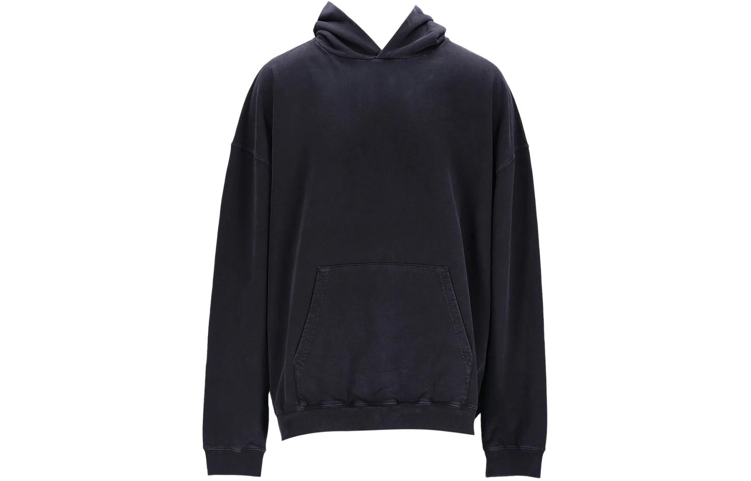 Balenciaga  Black Logo Slim Fit Pullover Hoodie 620973-TNVU2-1073