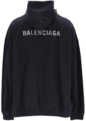 Balenciaga Sudadera Negra con Logo Entallada Pullover 620973-TNVU2-1073 Lookbook Balenciaga Sudadera Negra con Logo Entallada Pullover 620973-TNVU2-1073