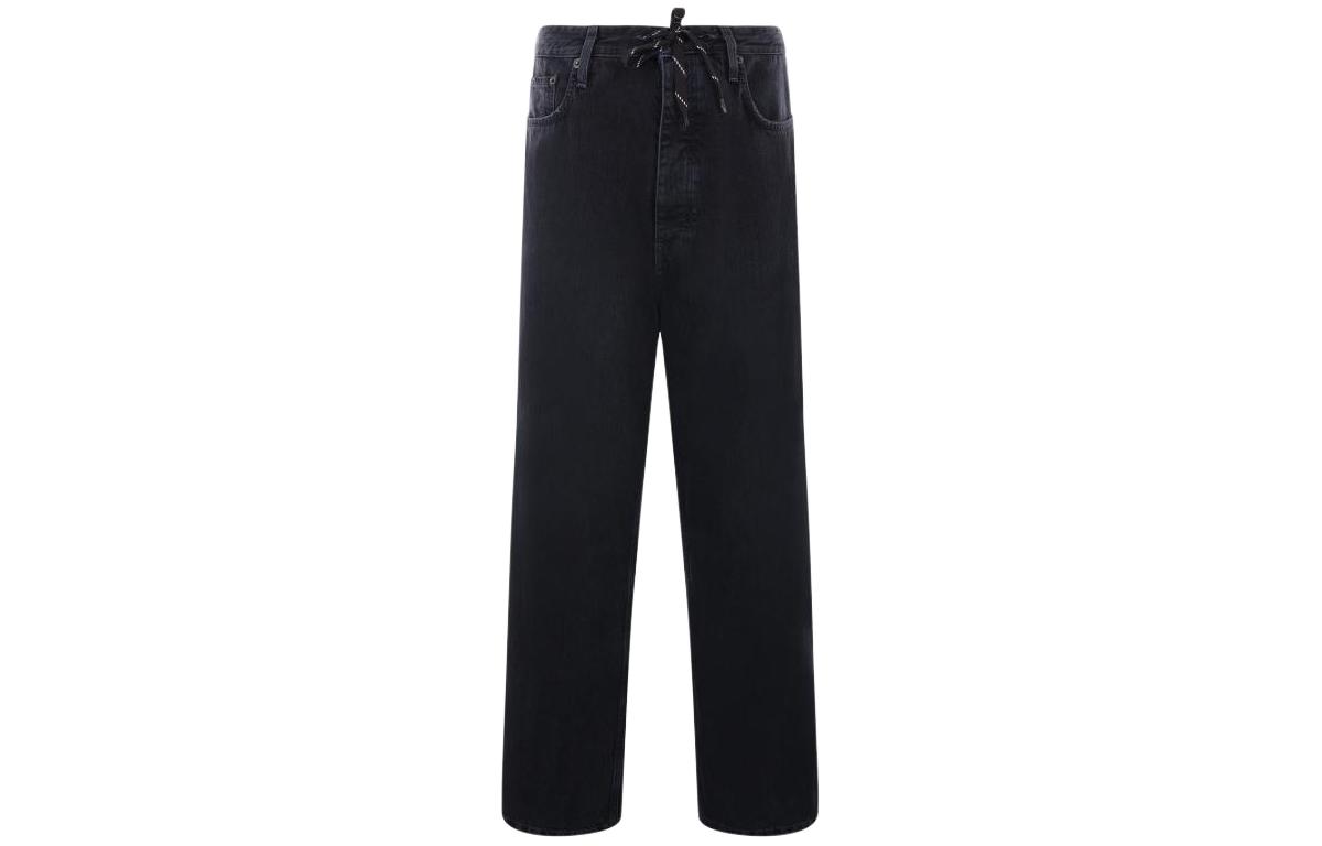 Balenciaga  Black Loose Fit Straight-Leg Drawstring Jeans. 786643TQW592470 圖 2