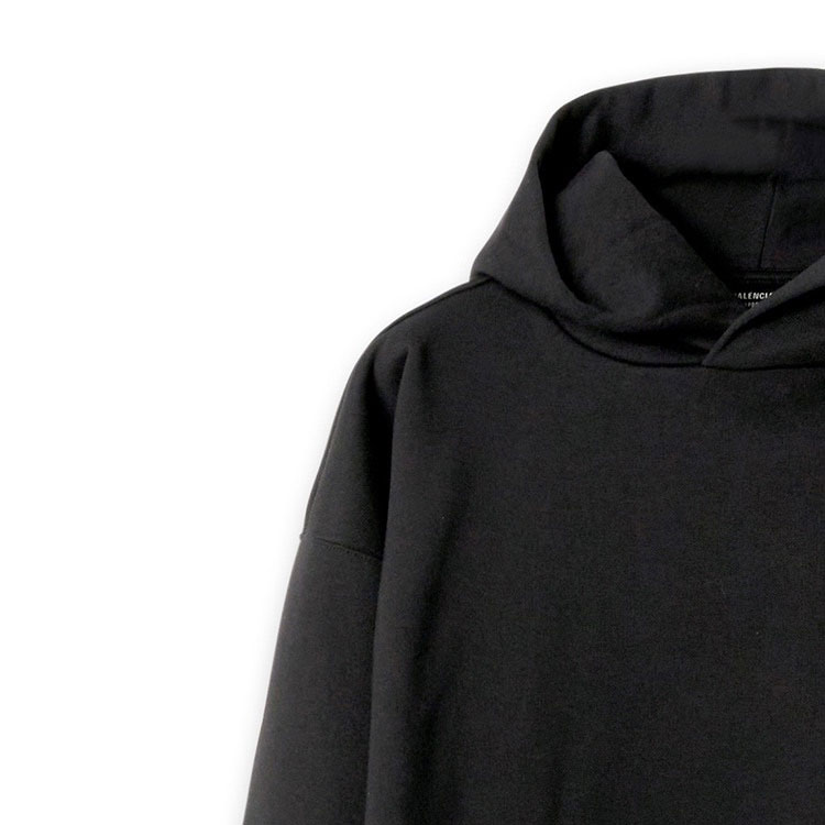 Details for Sudadera Negra Balenciaga Sobredimensionada de Manga Larga y Estilo Pullover. 773281TPVO91000