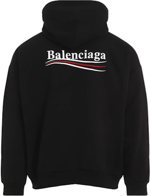발렌시아가 블랙 오버사이즈 후디 레터 프린트 롱 슬리브 767877TKVI91070 Lookbook 발렌시아가 블랙 오버사이즈 후디 레터 프린트 롱 슬리브 767877TKVI91070