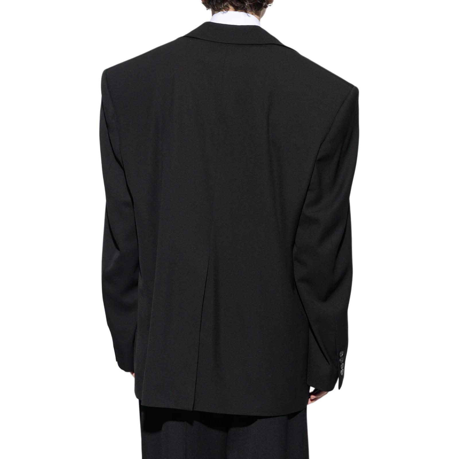 Balenciaga  Black Oversized Single-Breasted Blazer Jacket. 768542TPT031000 圖 4