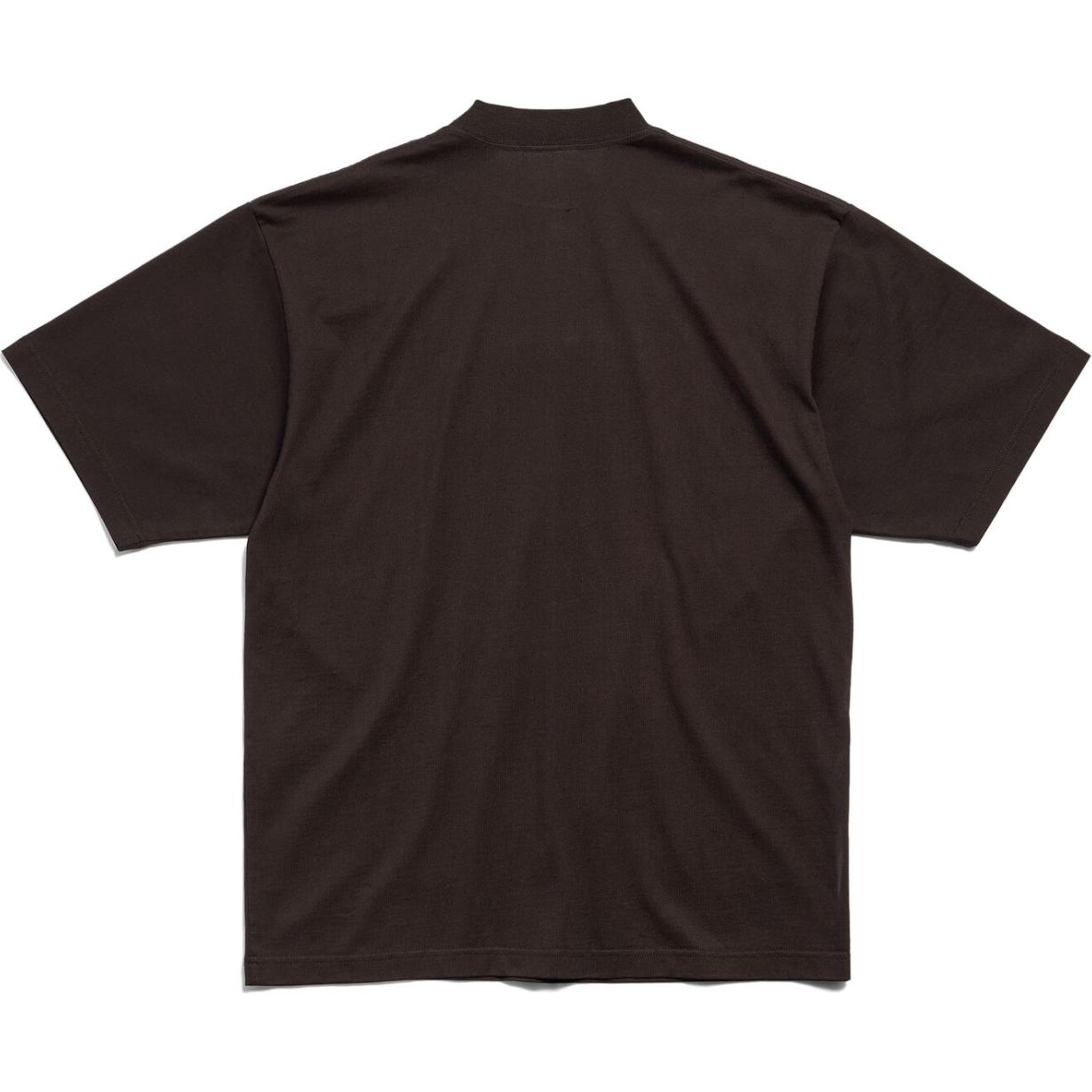 Lookbook Balenciaga 黑色印花修身圓領T恤 764235TQVS31055