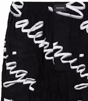 Shop Balenciaga Black Relaxed-Fit Logo Print Casual Shorts. 672410TML131070