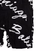 Purchase Balenciaga Black Relaxed-Fit Logo Print Casual Shorts. 672410TML131070