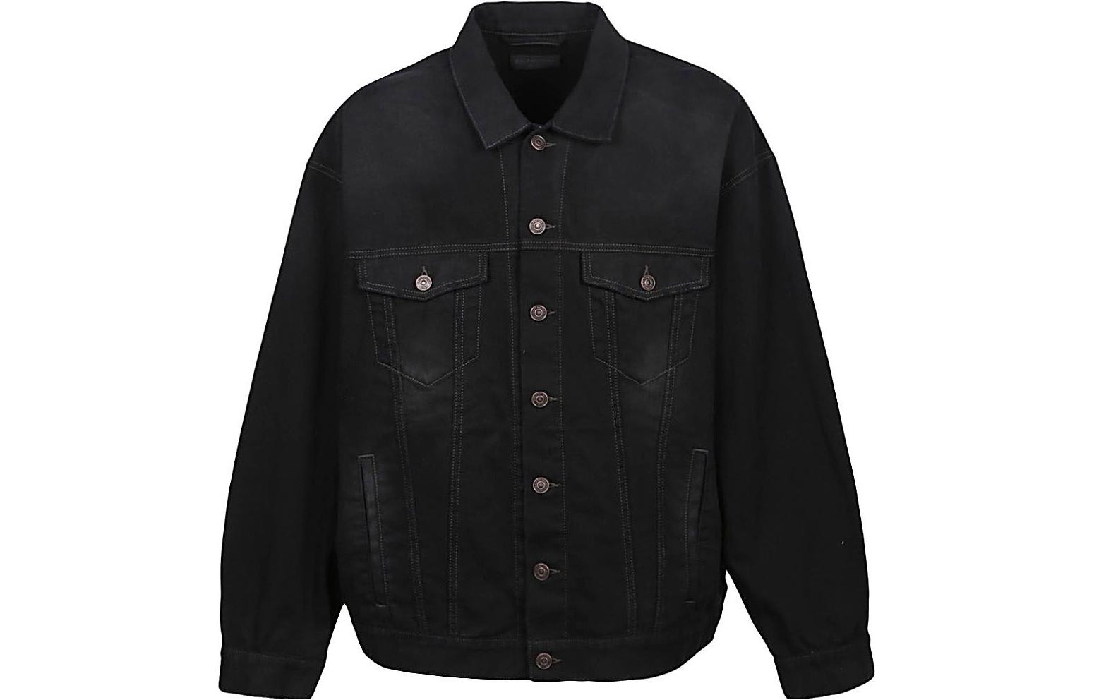 Balenciaga  Black Single-Breasted Casual Jacket 724651TNW111700