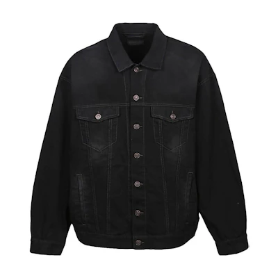 Balenciaga Black Single-Breasted Casual Jacket 724651TNW111700