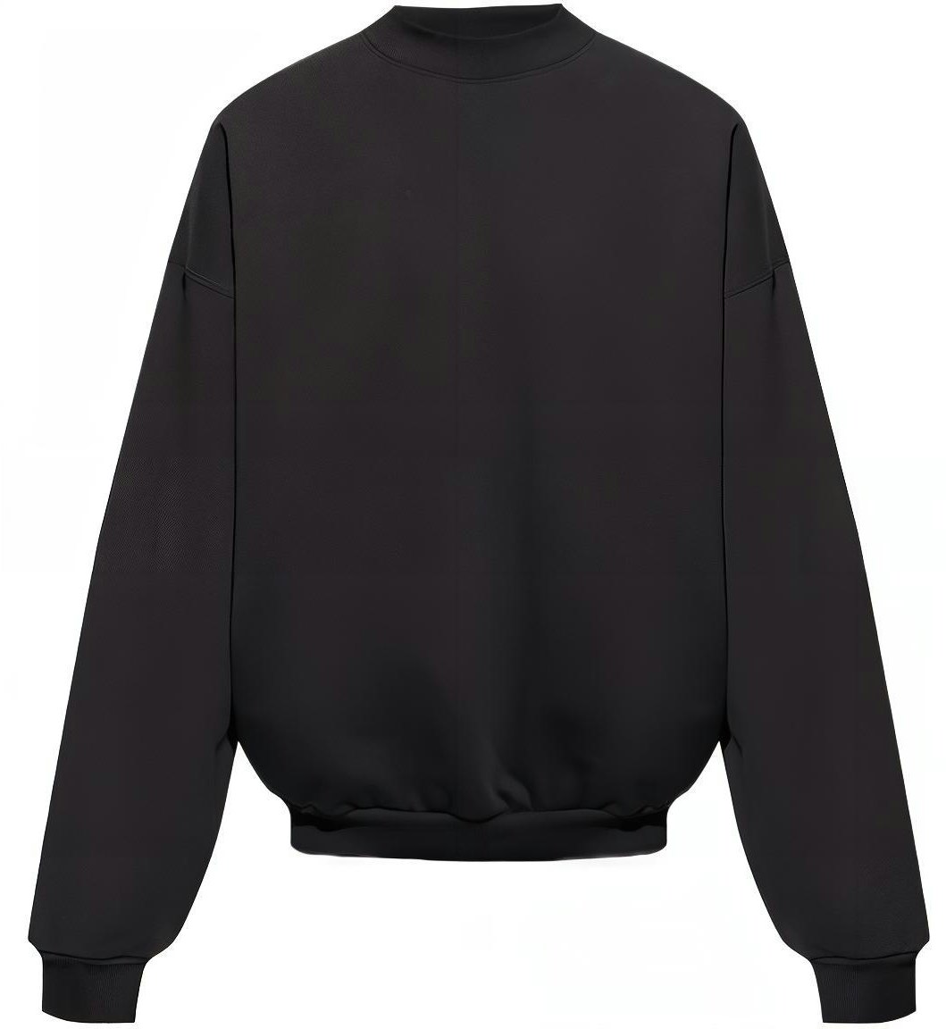 balenciaga-black-solid-color-long-sleeve-casual-sweatshirt-regular-fit-724511-tnvl-61070