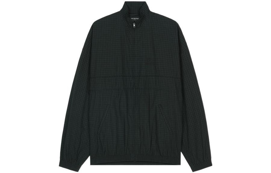 Balenciaga  Black Solid Color Zip-Up Casual Jacket Regular Fit. 659099TKM322863