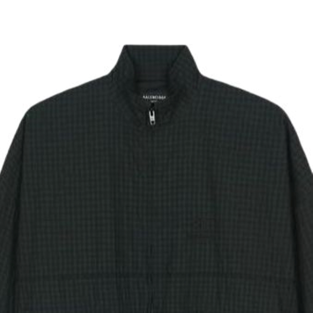 Balenciaga  Black Solid Color Zip-Up Casual Jacket Regular Fit. 659099TKM322863 圖 4