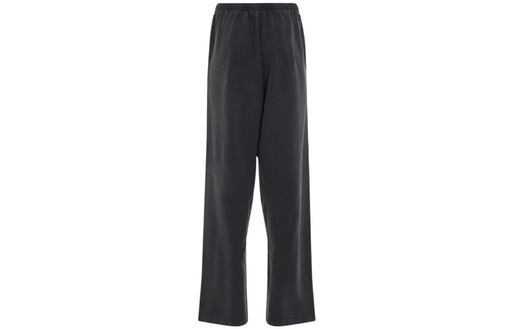 Lookbook 巴黎世家 黑色彈性腰部針織休閒長褲 - 寬鬆版型。 720447TNVF61069