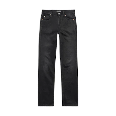 Balenciaga Black Straight-Leg Zipper Casual Pants Regular Fit. 767973TNW111672