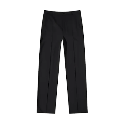 Balenciaga Black Straight-Leg Zipper Casual Pants Loose Fit. 725469TNT031000