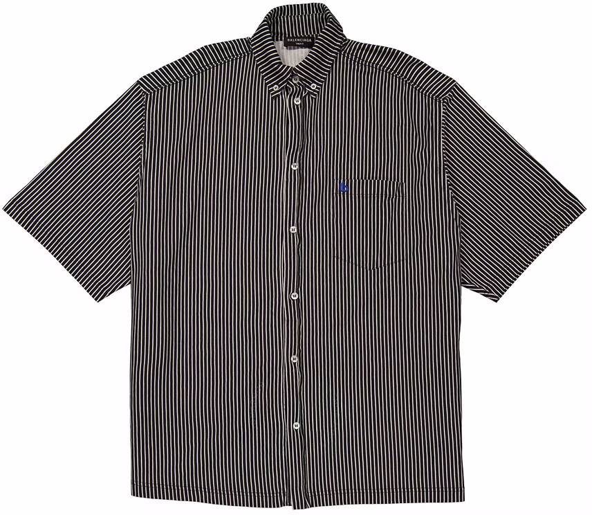 balenciaga-black-striped-short-sleeve-slim-fit-shirt-681755-tlvj-91070