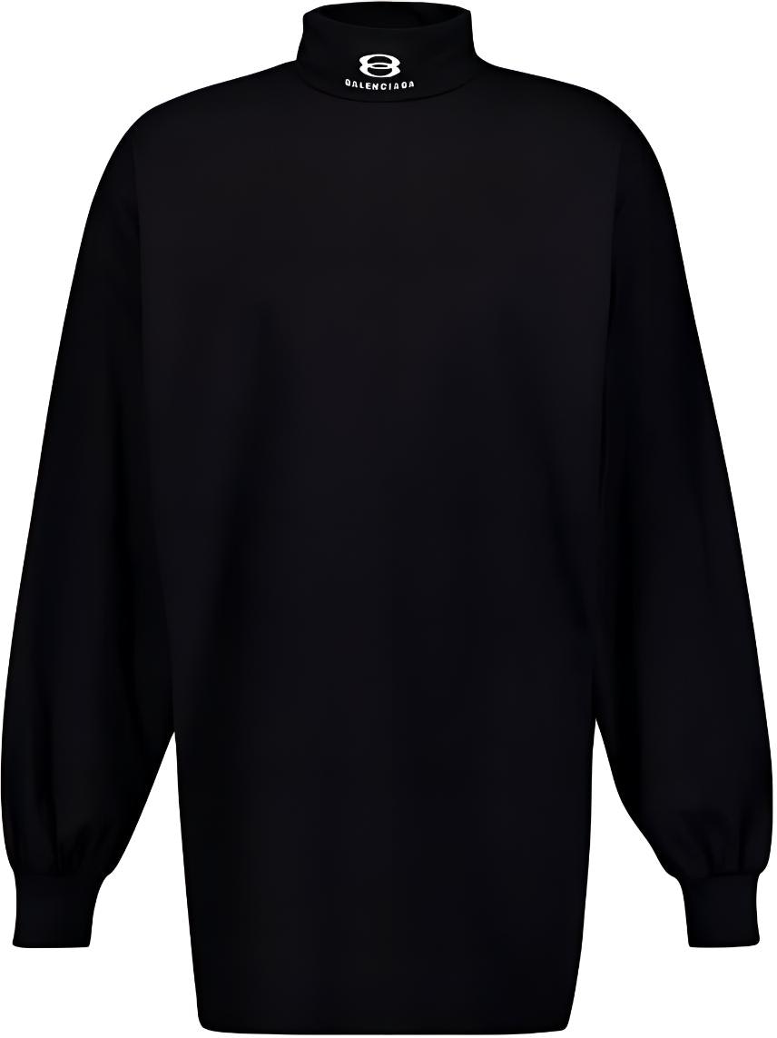 balenciaga-black-turtleneck-logo-sweater-regular-fit-long-sleeve-767849-tpvg-81070