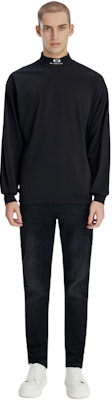 Balenciaga Black Turtleneck Logo Sweater Regular Fit Long Sleeve. 767849TPVG81070 Shop Balenciaga Black Turtleneck Logo Sweater Regular Fit Long Sleeve. 767849TPVG81070