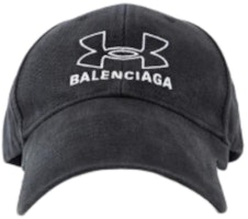 Balenciaga Blue Cotton Baseball Cap with Logo Embroidery 807145410B21160 Balenciaga Blue Cotton Baseball Cap with Logo Embroidery 807145410B21160