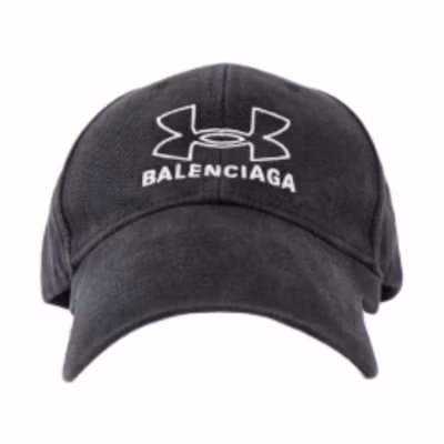 Balenciaga Blue Cotton Baseball Cap with Logo Embroidery 807145410B21160