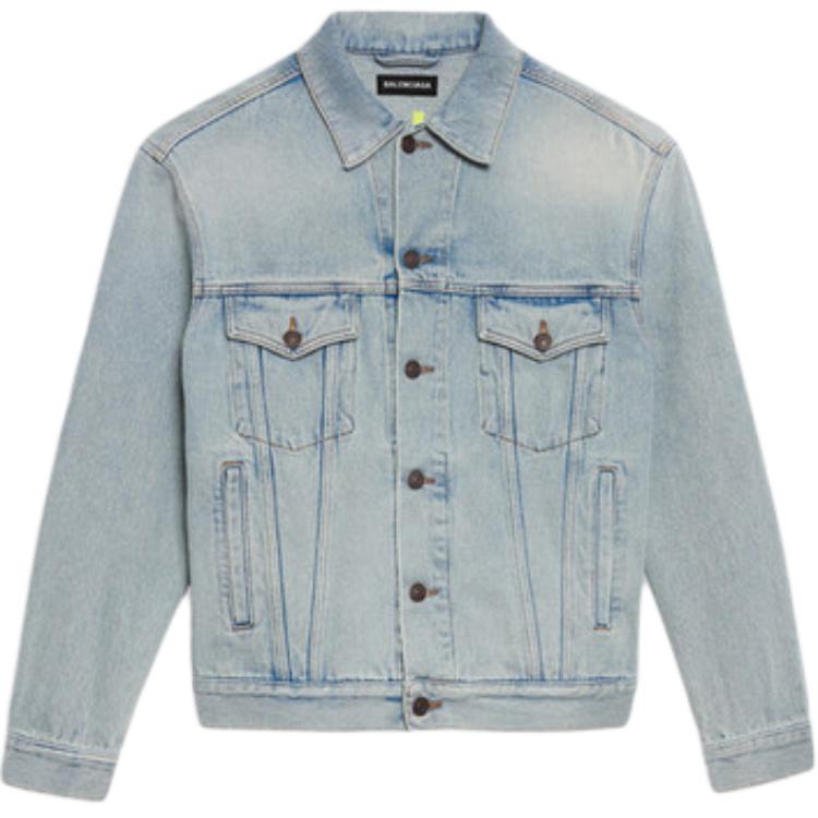 Balenciaga  Blue Single-Breasted Tailored Jacket with Collar. 557351TDW154377