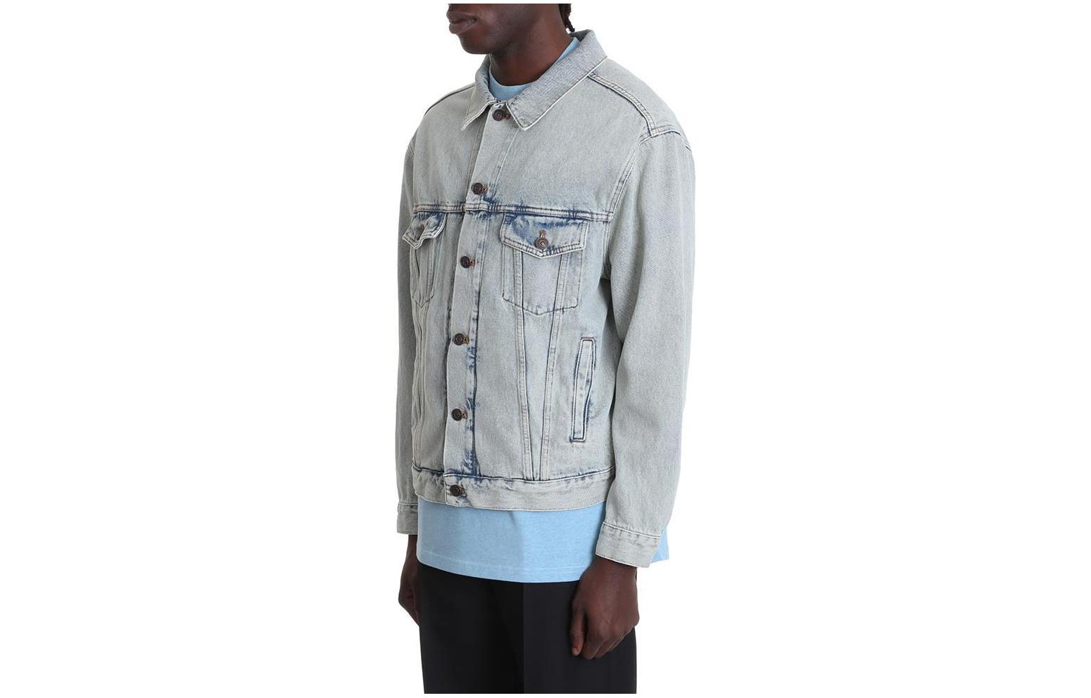 Balenciaga  Blue Single-Breasted Tailored Jacket with Collar. 557351TDW154377 圖 4