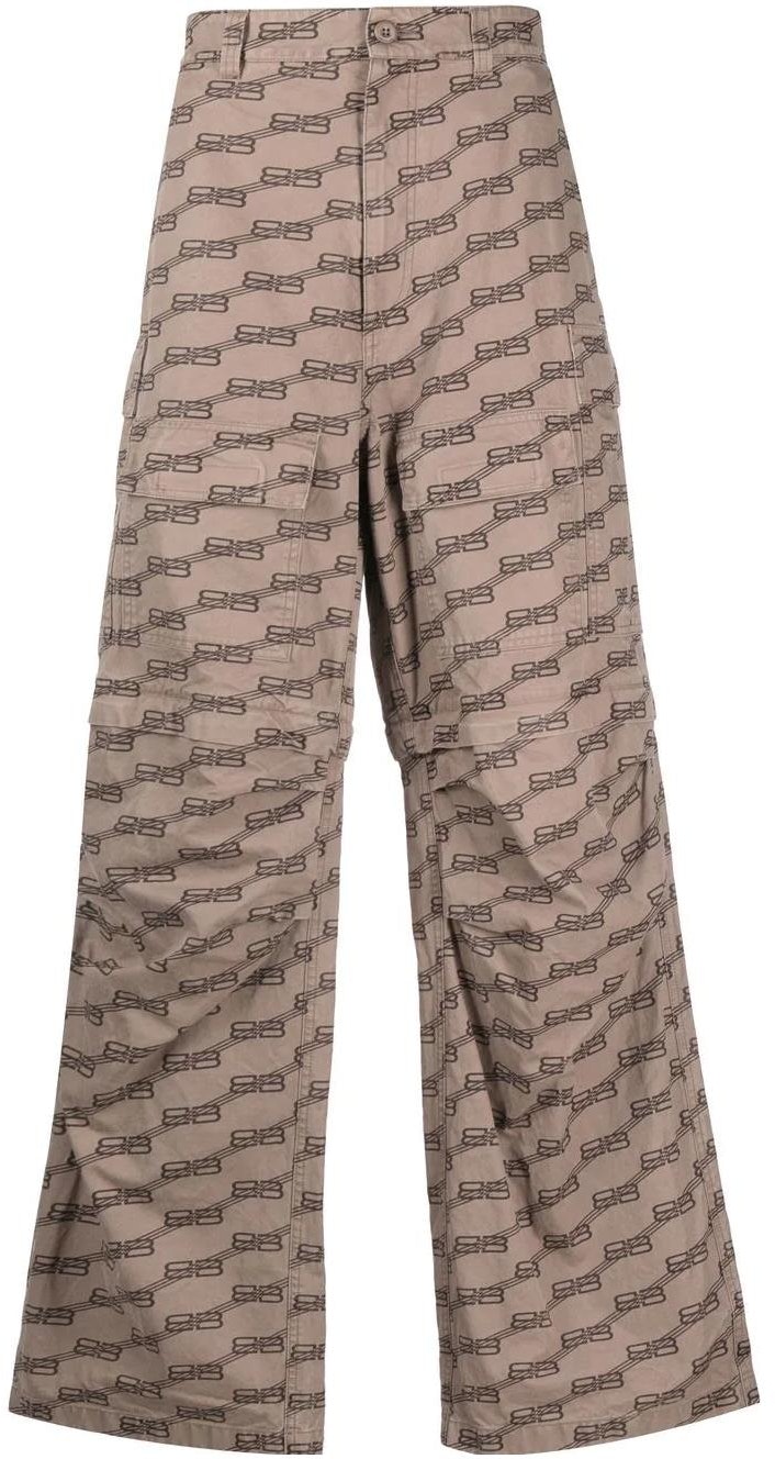 balenciaga-brown-loose-fit-letter-logo-cargo-pants-704423-tml-349378