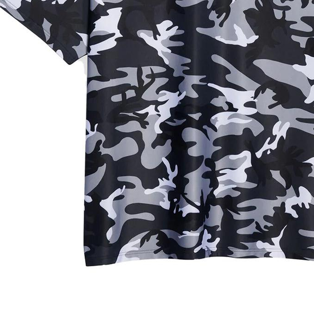 Balenciaga  Camouflage Print Crew Neck T-Shirt Regular Fit Multicolor. 6584904A9B31400 圖 5