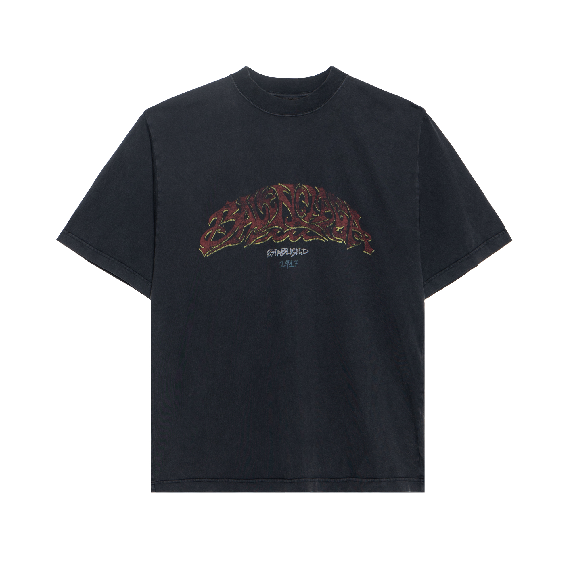 Balenciaga  Casual Crewneck Short Sleeve T-Shirt Grey. 764235TPVM81568