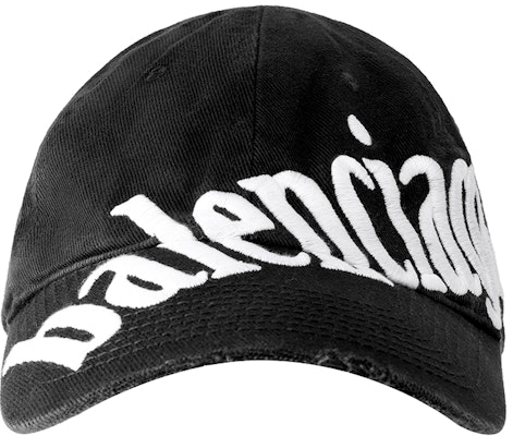 Balenciaga Cotton Baseball Cap with Diagonal Letter Embroidery. 680738410B21077 Order Balenciaga Cotton Baseball Cap with Diagonal Letter Embroidery. 680738410B21077