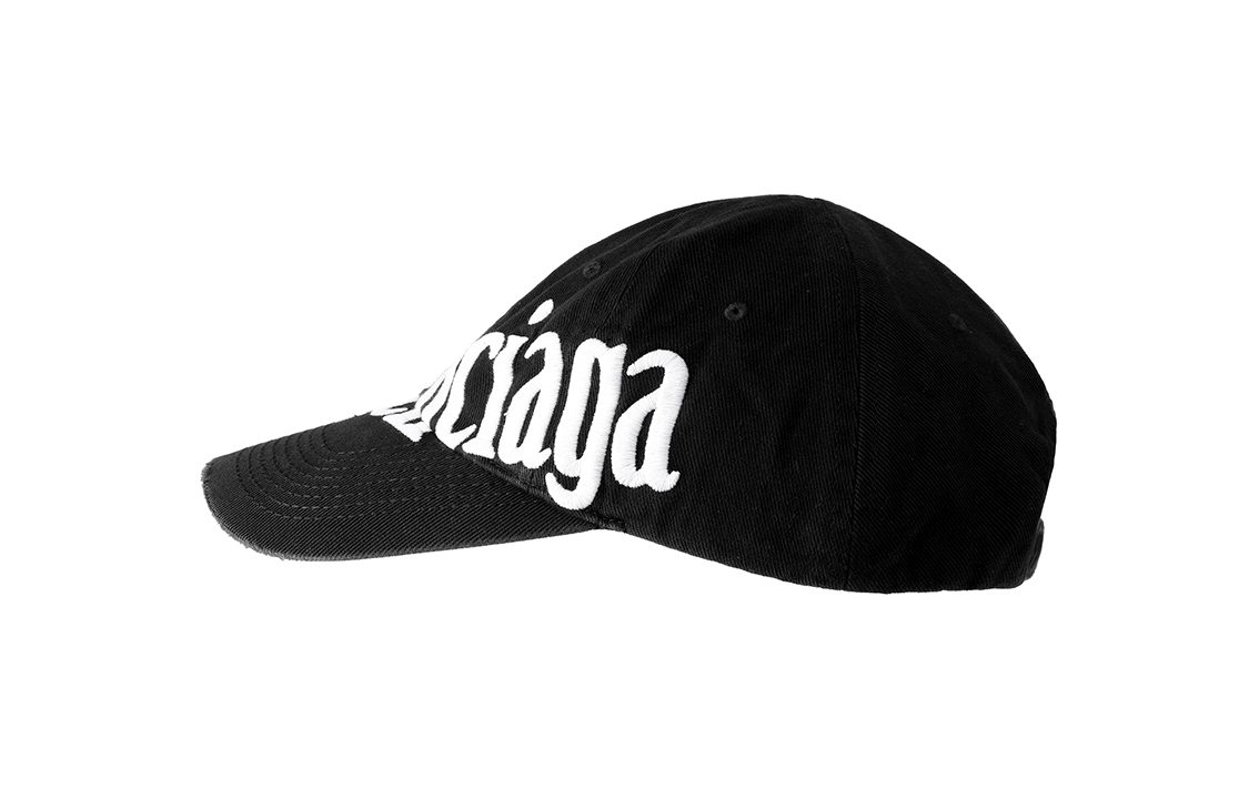 Lookbook Balenciaga  Cotton Baseball Cap with Diagonal Letter Embroidery. 680738410B21077