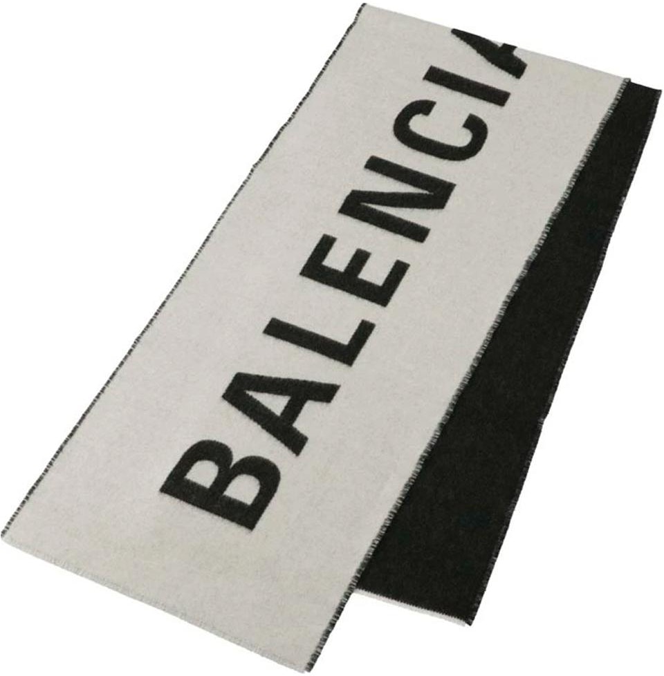balenciaga-double-sided-logo-print-wool-scarf-gray-512732420-b09060
